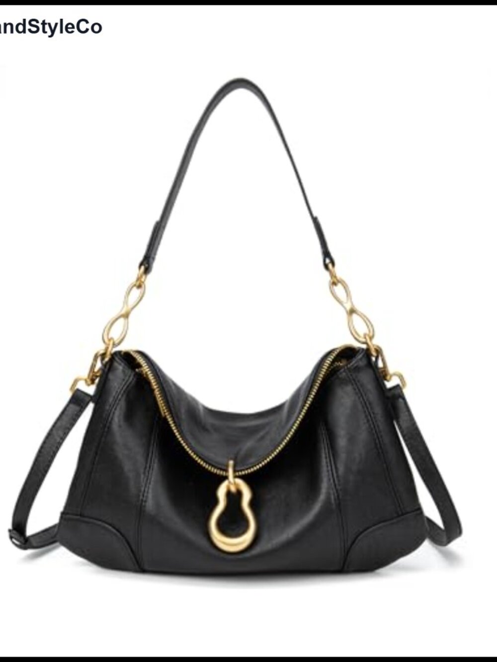 Hobo Shoulder Bag for Women PU Leather Faux Suede Lined Satchel Purse